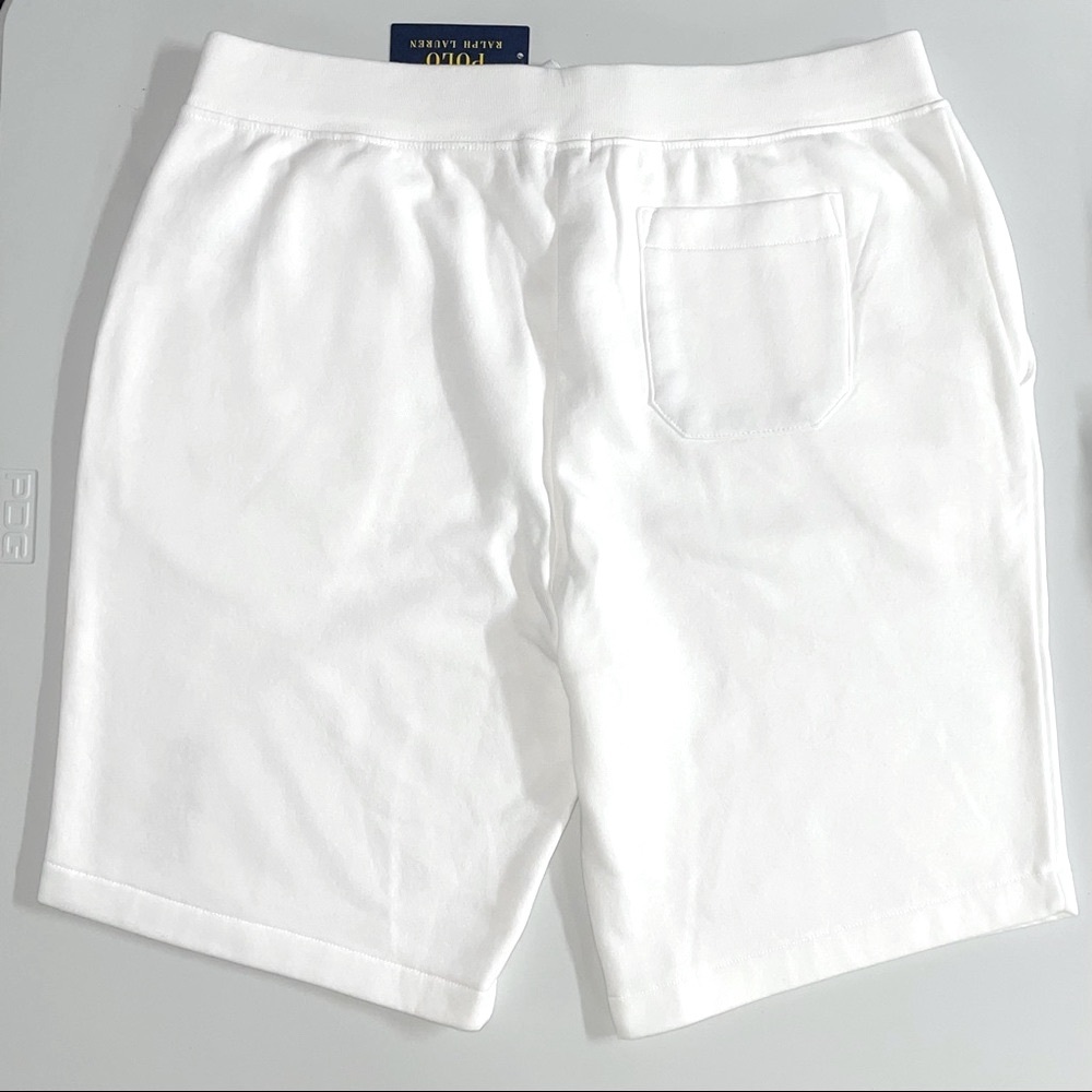 New Medium Polo Ralph Lauren Polo Bear White Shorts - Picture 4 of 6